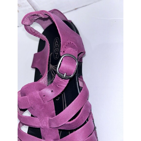 KEEN Womens Size 7.5  red wine Alman Gladiator Adjustable Comfort Sandals shoes - Picture 2 of 14